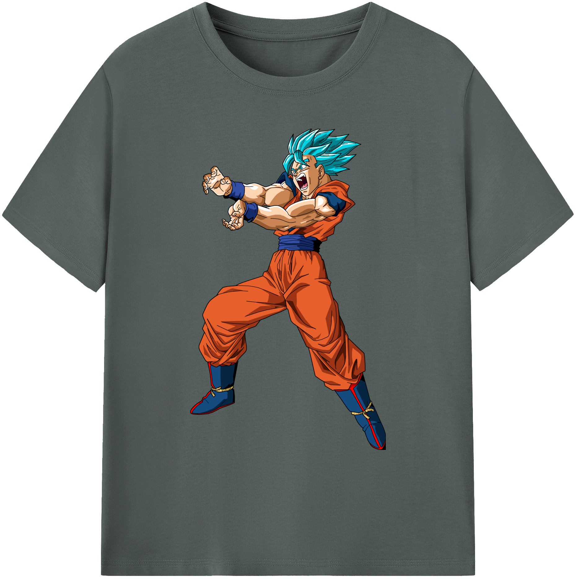 （画像用） ドラゴンボール 孫悟空（そん ごくう）Son Goku カカロット DRAGON BALL Kakarotto 綿100％ メンズ半袖Tシャツ｜肌触りやわらか＆通気性